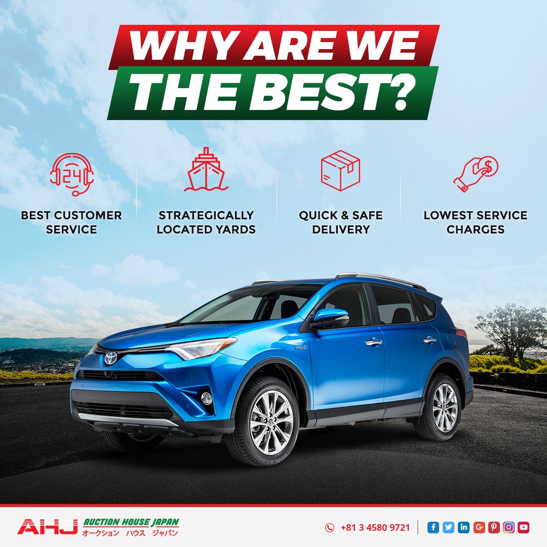 AuctionHouseJP's tweet photo. Few reasons why Auction House Japan is your best bet to buy used Japanese vehicles. #AuctionHouseJapan #JapaneseAuction #UsedCars #CarAuction #UsedJapaneseCars https://t.co/rjL4lrCPX8