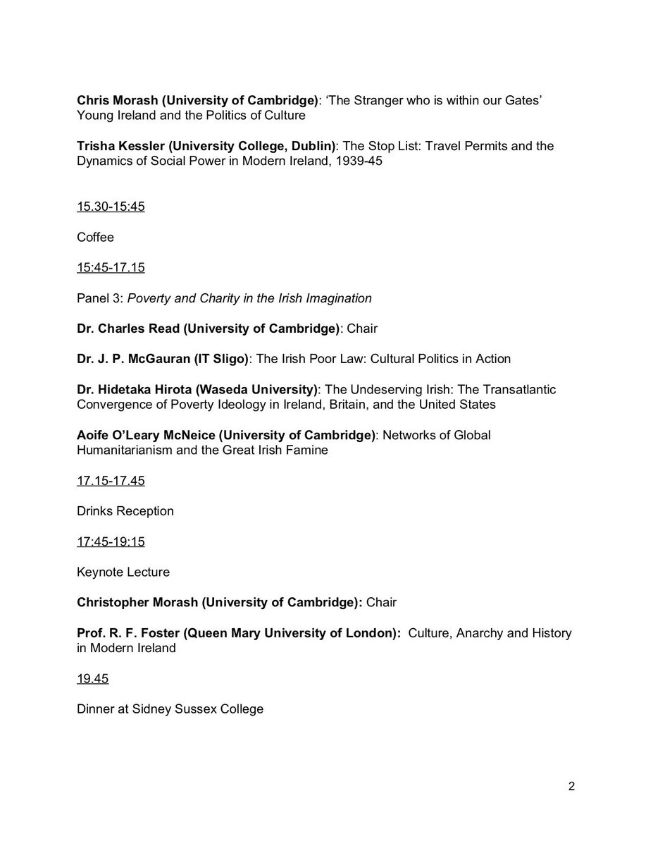 MIH_Cam's tweet photo. The running order for our conference this week! Looking forward to welcoming out speakers and attendees to @Woolf_Institute for a few days of stimulating discussion and knowledge exchange! #mih19 #cultpol https://t.co/tJBt4EG7T8