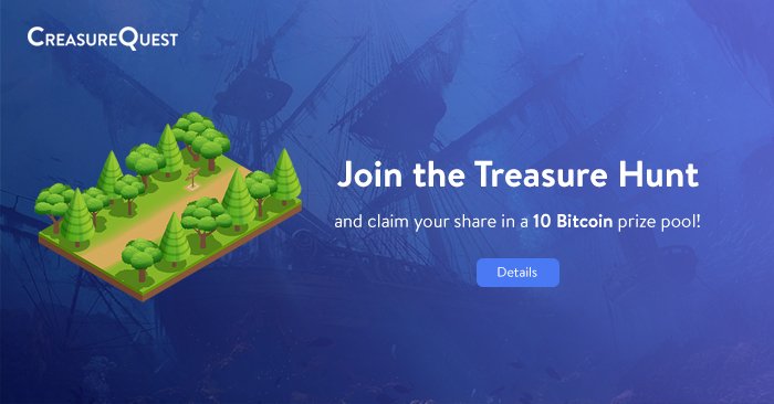 CreasureQuest's tweet photo. Who will find the #crypto #treasure? https://t.co/SomYB8aJTs #Blockchaingame #Ethereumgame #dapp #Cryptocollectible #TreasureHunt #Airdrop #Bitcoin #Ethereum #Indiegame https://t.co/RUmSibtMZy