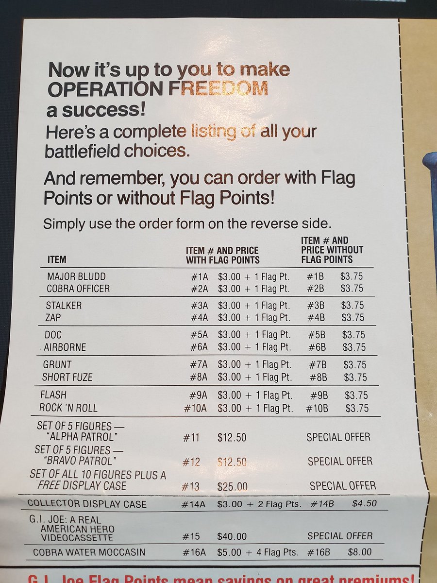 Hunter73Joe's tweet photo. In 1987, there was a chance for me to own these figures that were not available on shelves anymore. I had the #Flagpoints not sure why I didn't press my parents on helping me out. Ugh #yojoe #yojoeforever #gijoe #gijoecommunity #gijoenation #gijoecollector https://t.co/V8Cg4wGN6B