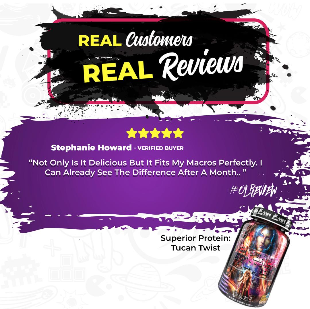 Real #Protein That Makes The Difference.  

💬Real People Real Review From Stephanie Howard💬
.
📲Click The link In The Bio To Start Your #Olhero Journey Today‼️#Supplements #Protein #OlympusLabs #Oltaekover