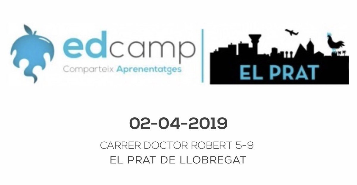 EdcampPrat's tweet photo. Queda menys d’una setmana per l’Edcamp! Dimarts 2 d’abril a les 17:30 ens trobarem per conversar, gaudir i aprendre plegats sobre educació! Ja t’has inscrit? https://t.co/svYXPz8Rbo @edcampCAT @FundacioBofill https://t.co/hySbgOOeRn
