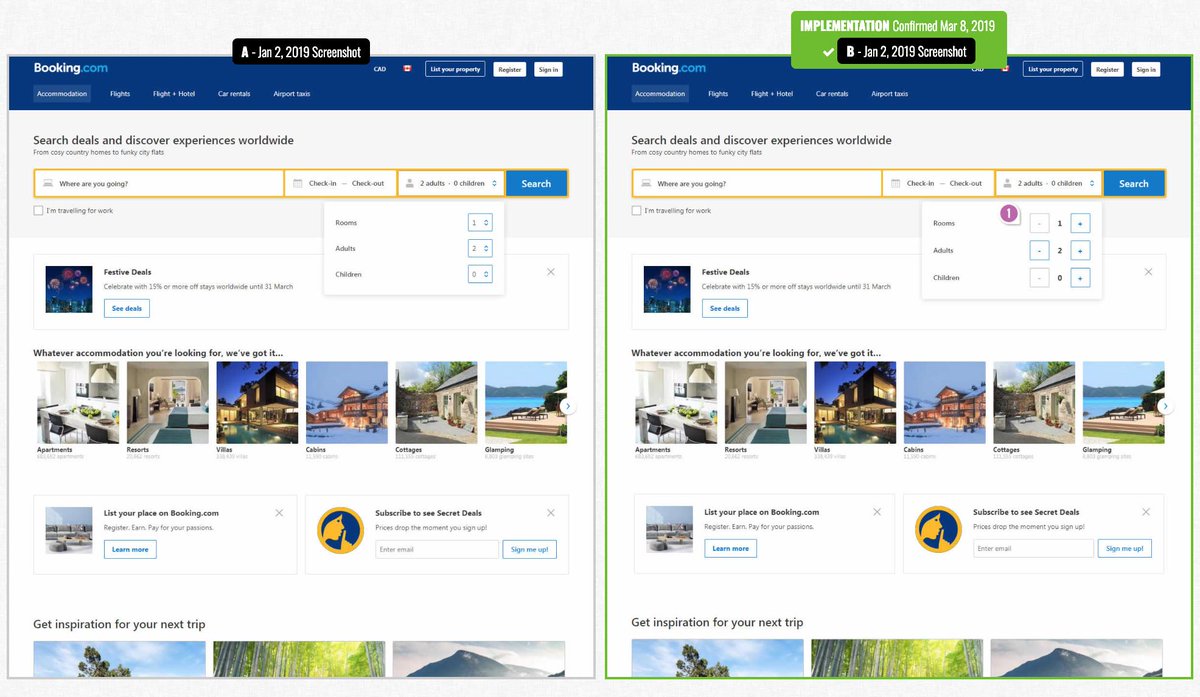 Jan_Kvasnicka's tweet photo. Sledovat A/B testování @bookingcom je sen některých specialistů. @jlinowski vyhodnocuje, jaké dělá Booking změny: Booking A/B Tested And Exposed Incremental UI Controls https://t.co/exrFbRtVs1 
#ABtesting #Booking #UX #UI #CRO #Design #GoodUI https://t.co/SnkAgj4833