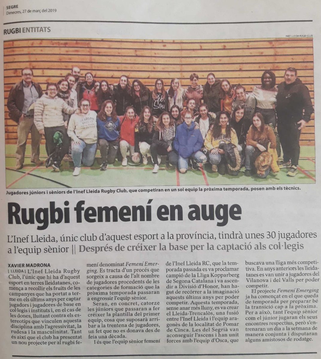 Això ja està en marxa! Gràcies a <a href="/SEGREcom/">SEGRE</a> <a href="/segrecom_esp/">SEGRE Esports</a> per publicar la noticia i fer seguiment durant tot l'any!  <a href="/esports_lleida/">Esports Lleida</a>