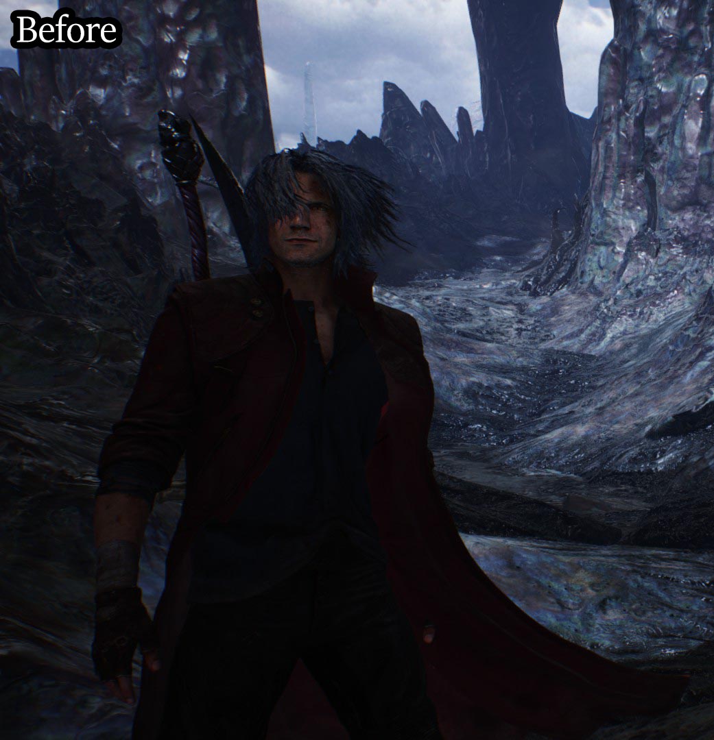 DEVIL MAY CRY 5 - Black Hair Dante VS Vergil (EX Dante Costume) 