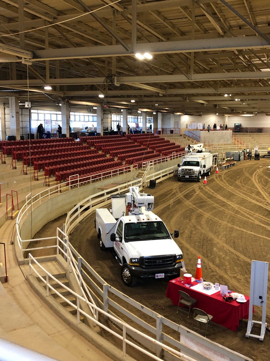 PHCCNC's tweet photo. Setting up at WNC Ag Center for Construction Careers Expo. Over 1000 students expected!! https://t.co/n5WxumX4C2