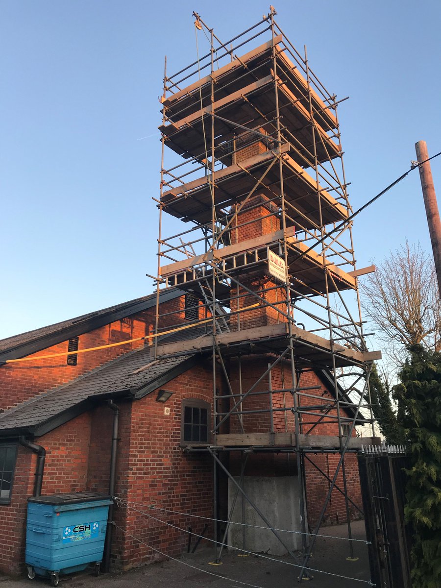 RDS_Ltd's tweet photo. A little bit of TLC to the chimney stack at our offices! This chimney formed part of the Mill store once owned by the Hunt family and has stood for many decades!
Hopefully it will continue to tower over the village for hundred more to come #restoration #essex #millstore #chimney https://t.co/DBZ60ZJVh1
