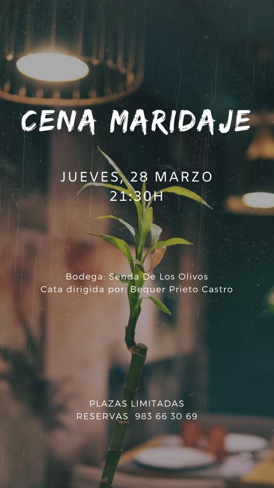 Os esperamos este jueves 28, a las 21:30 en una nueva cena maridaje en el restaurante #ClandestinoCigales #BodegasZifar