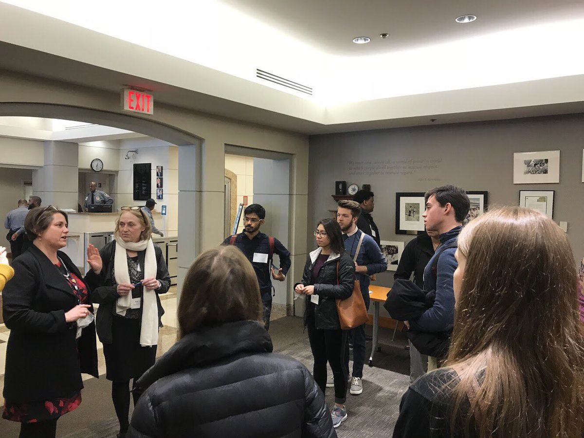 RosenfieldProg's tweet photo. Day 2 with the international Affairs tour in DC: the group visited the Peace Corps HQ, the Cadmus Group and met with Ken Hyatt at the Albright Stonebridge Group. https://t.co/6bJqhBonET
