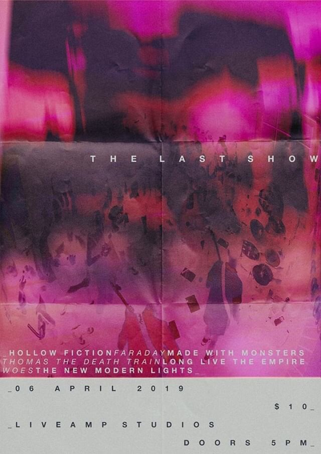 bid your farewells to liveamp studios 6th april.
feeling bittersweet about this. come down and watch all the bands rip!