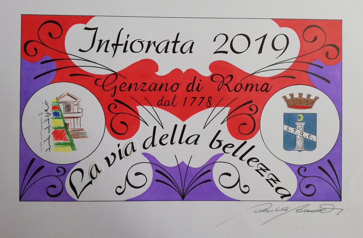ComuneGenzano's tweet photo. Con l'ufficializzazione della scritta iniziale e del bozzetto ‘Harmony’, ideato dall'artista ospite Lorenzo Quinn, si completa l'allestimento della maestosa via Livia in occasione della Tradizionale Infiorata 2019 che avrà luogo il 22, 23 e 24 giugno 2019. https://t.co/CObyI0YoCF https://t.co/jAy1AzufGG