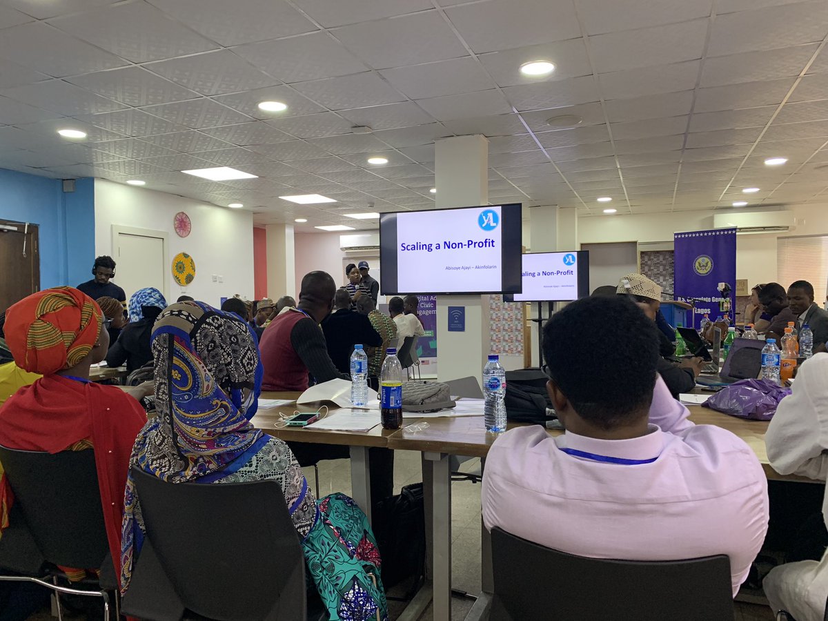 Connected_dev's tweet photo. From 27-29, @HamzyCODE would be joining other @StateDept International Trainers at the @YALINetwork #TechCamp Reconnect: Digital Advocates for Civic Engagement put together in collaborations with @Cc_HUB with 60 delegates from 16 countries hosted in Lagos, Nigeria. https://t.co/oKvjuszHTZ