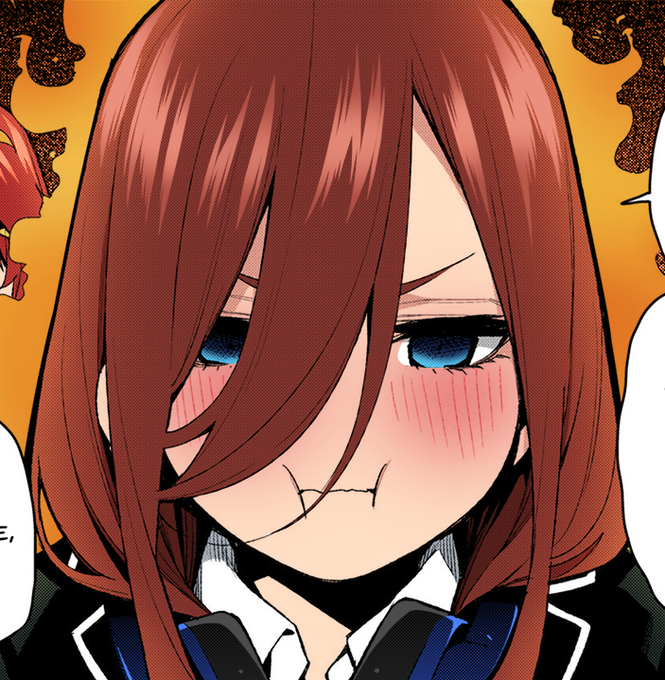 🚀🌕SpaceSandy⭐🌻さんがTwitterに投稿した中野三玖(五等分の花嫁)のイラスト。