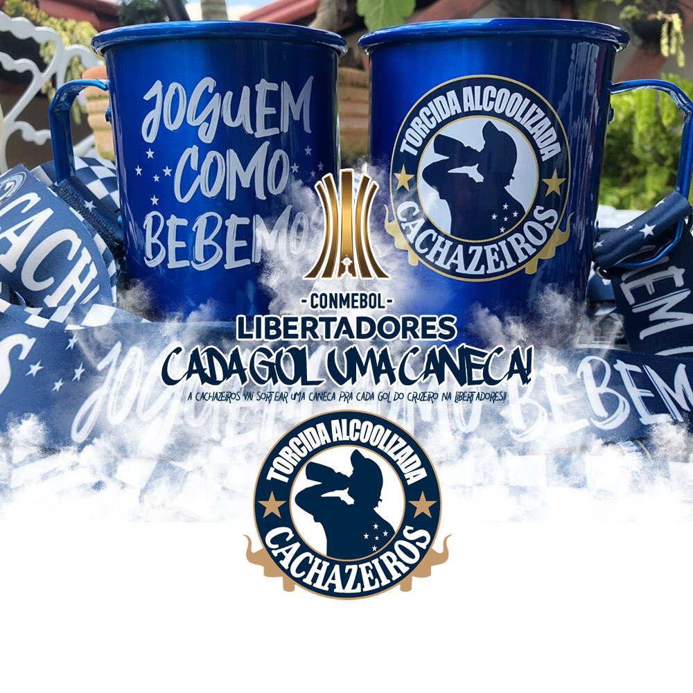Cachazeiros's tweet photo. CHEGOU A HORA! A cada gol realizado pelo @Cruzeiro será sorteado uma #CanecaCachazeiros. Como vocês esperaram muito por esse jogo, resolvemos melhorar a promoção, a cada 150 RTs dessa publicação vamos adicionar uma caneca branca também! RT aí pessoal! #UmGolUmaCaneca https://t.co/KttaDeihIO