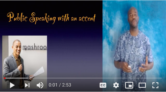 A great tip from <a href="/greatspeechco/">Kolarele Sonaike</a> for putting yourself and your audience at ease if you have an #accent. ow.ly/cB9M30od5hE