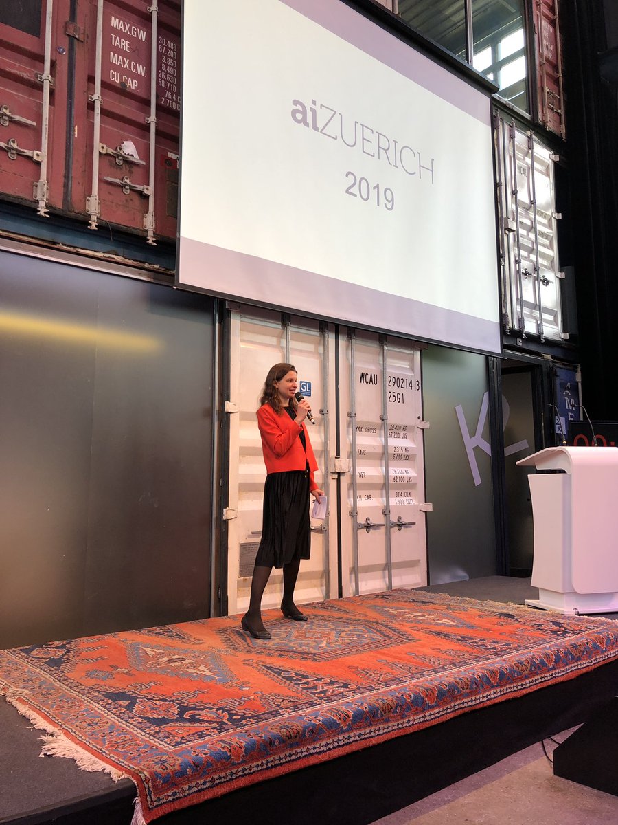 First AI in Marketing Conference just started <a href="/Sophie_100mark/">Sophie Hundertmark</a> @AIZuerich #ai