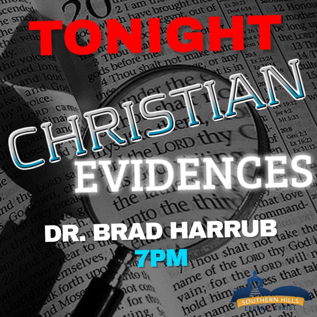 shcc1993's tweet image. Brad Harrub will be back tonight at 7PM continuing his Wednesday night series on Christian Evidences. We have a ladies class as well as a class examine the evidence for Christianity as well as classes for every age! #InviteAFriend #thinksouls #WinOne #Evidences