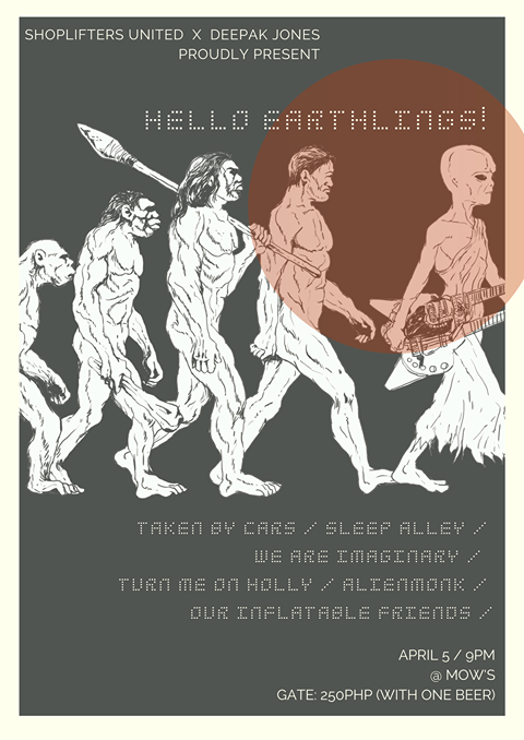 oifmnl's tweet photo. It's been a while. We've been busy with theses but we have a gig on Friday next week, April 5, @ Mow's for Shoplifters United x Deepak Jones' Hello Earthlings! Hope to see you there! https://t.co/KGWbPoe2Yv