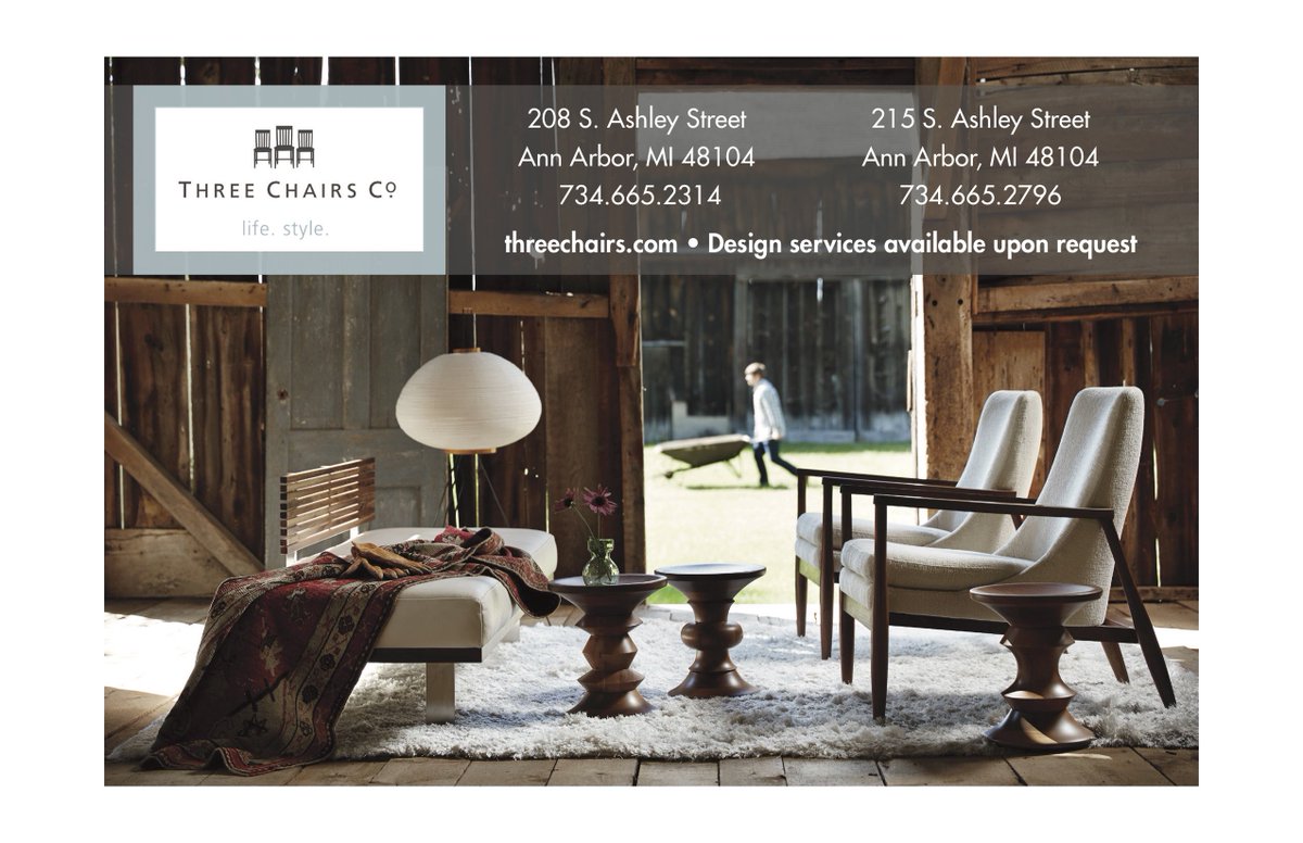 BrickMagA2's tweet photo. A huge thank you to our sponsor Three Chairs. #thebrickmag #thebrickmagazine #annarbor #threechairs
Three Chairs Co Furniture Store
https://t.co/9tU2KVNSKI https://t.co/K138VW9YB2