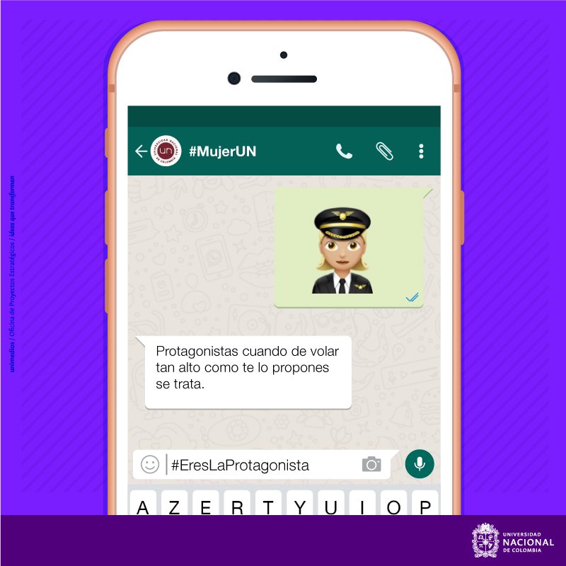 UNALOficial's tweet photo. #EresLaProtagonista cuando de volar tan alto como te lo propones se trata #MujerUN 👩👱♀️👩🦰👩🦱 https://t.co/IxAdbg6TRc