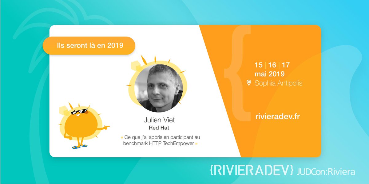 RivieraDEV's tweet photo. Nous aurons la chance d'avoir @julienviet avec nous à #RivieraDEV #JUDCon les 15, 16 et 17 mai 2019.
🎙Ce que j'ai appris en participant au benchmark HTTP TechEmpower
#vertx #webperf
#SophiaAntipolis ☀️🌴 https://t.co/jaASjd0Cba
