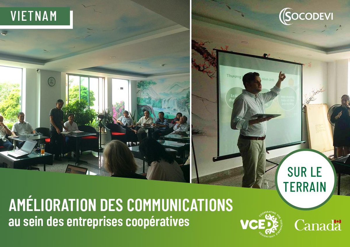 SOCODEVI's tweet photo. Merci à Nicolas Poirier-Quesnel, directeur aux Communications et affaires publiques de @LaCoop_federee , pour sa contribution aux activités de SOCODEVI au #Vietnam #Coops #VCEDProject @DevCanada https://t.co/DHHaUQRyTC