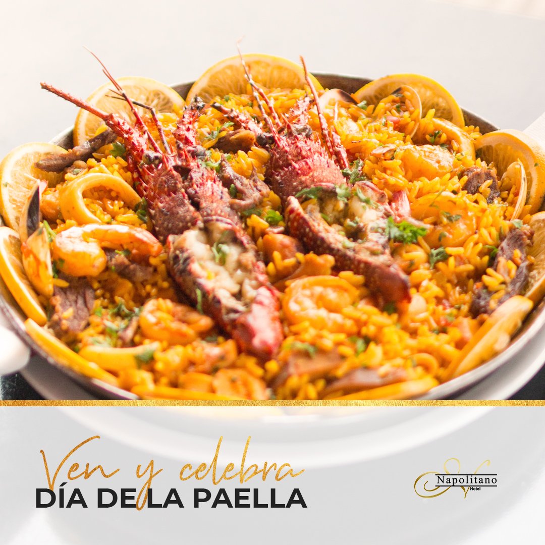 ¿Eres fan de las paellas? ¡Celebra el día de las Paellas con nosotros! 

#NapolitanoHotel #SoyNapolitano #Paella #PaellaDay #DíadelaPaella #Delicioso #Mariscos