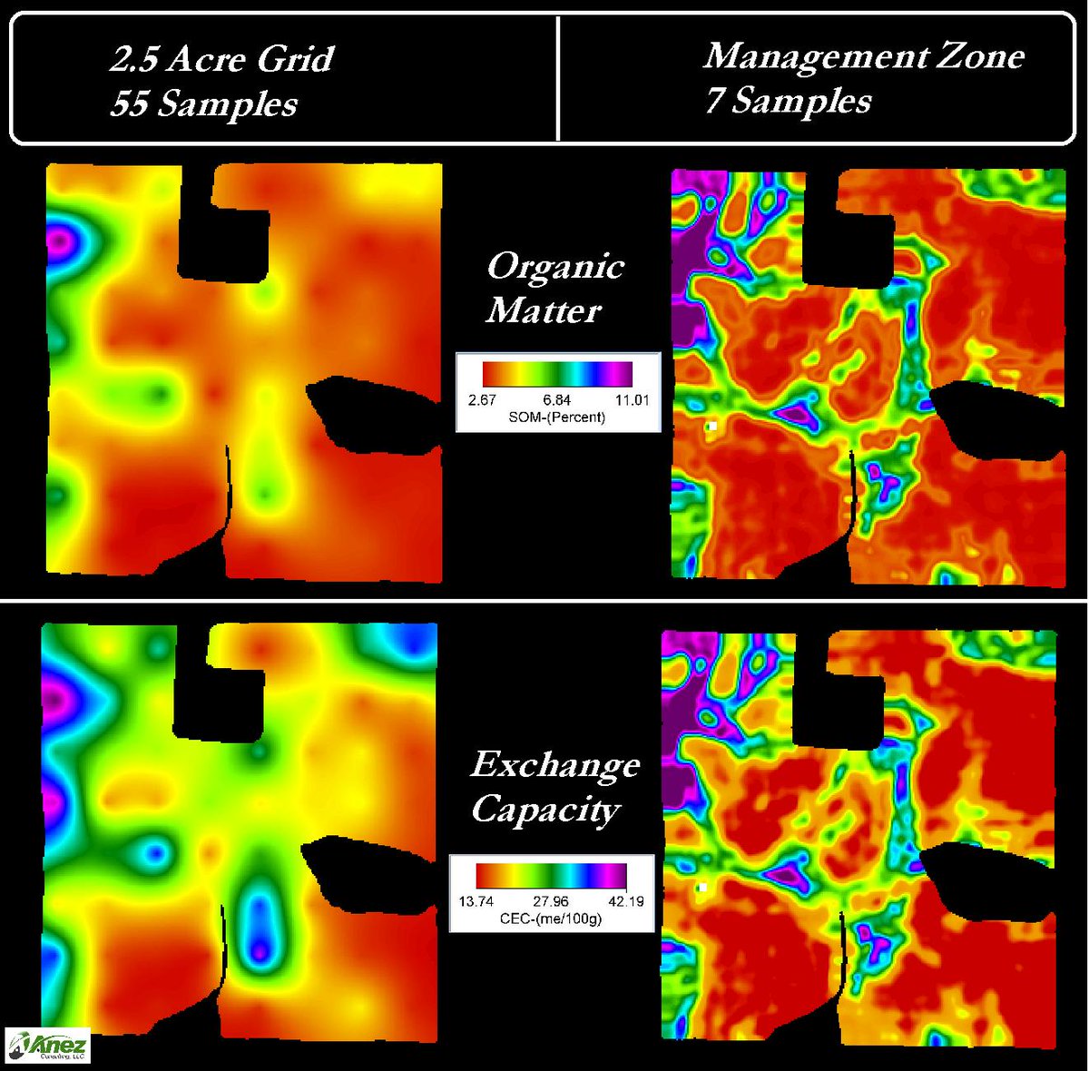 How do we get better nutrient maps from zone sampling than grid sampling, when grids give us way more data points?

Grids interpolate between points, this assumes that between points things change in a predictable manner; often they don't!

@precisionagnow