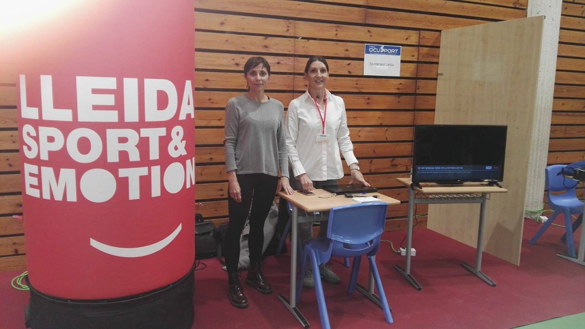 esports_lleida's tweet photo. Avui hem estat a la Fira #Ocusport (Fira d'ocupabilitat al sector de l'Activitat Física i l'Esport) organitzat a @inefcat de #Lleida donant a conèixer les nostres activitats i les necessitats de personal qualificat.
#inefclleida #Inefc @TxemaDelRosal https://t.co/7MnOGiDEOH