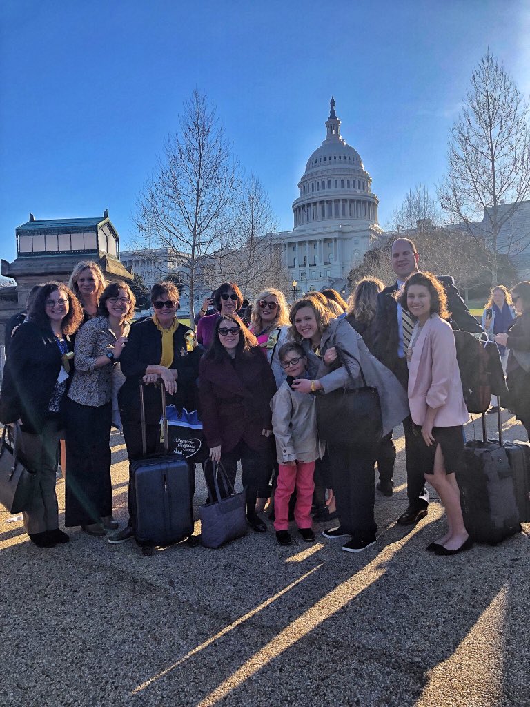 bcutd_advocacy's tweet photo. Our advocates have arrived on the Hill and are ready to share their stories with legislators to #FightCancerforKids! https://t.co/Hp01UKyFL6