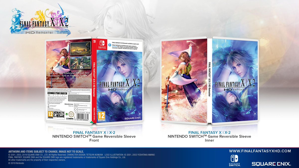 First Look At Final Fantasy X/X-2 HD Remaster's Inner Cover Art