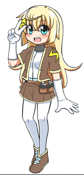 [Twitter限定]
最一開始的配色嘗試
但是感覺太像森林保衛員或是寶可夢訓練師了
被朋友吐槽之後就改了配色 