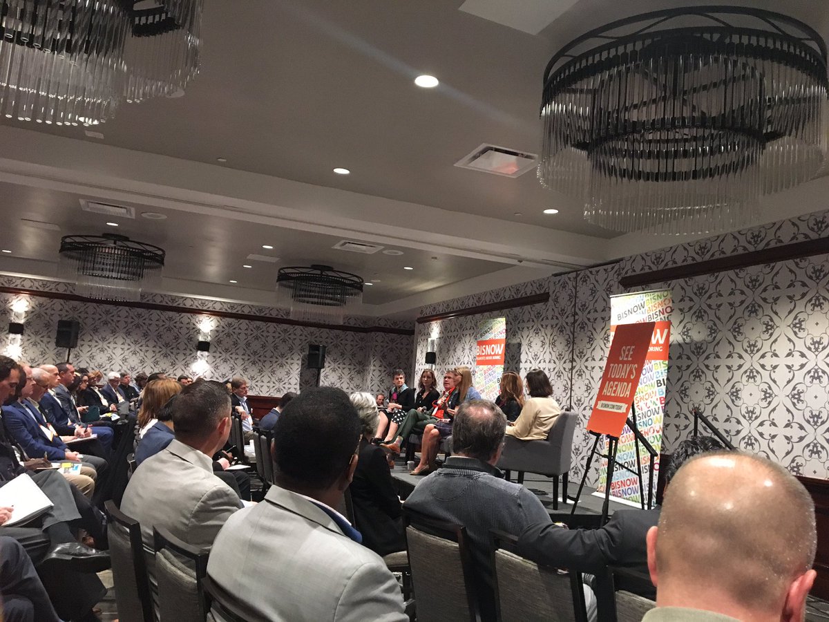 <a href="/janetr_AIA/">Janet Meyer</a> from <a href="/BCTarchitects/">BCT Design Group</a> speaking about #seniorliving at a BizNow event in DC this morning.  Integrating mixed-use and connecting seniors to urban amenities is critical.