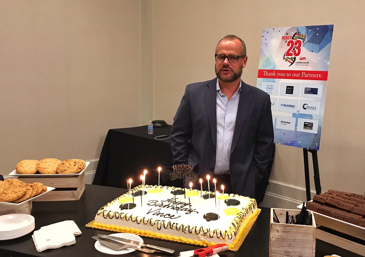 SpartanGirl0525's tweet image. Celebrating our CEO’s @Vincent_DeLuca birthday on the Logicalis NSM tour! The best is yet to come!! 
#NSMFY20powerof23 #Logicalians #logicalisUS