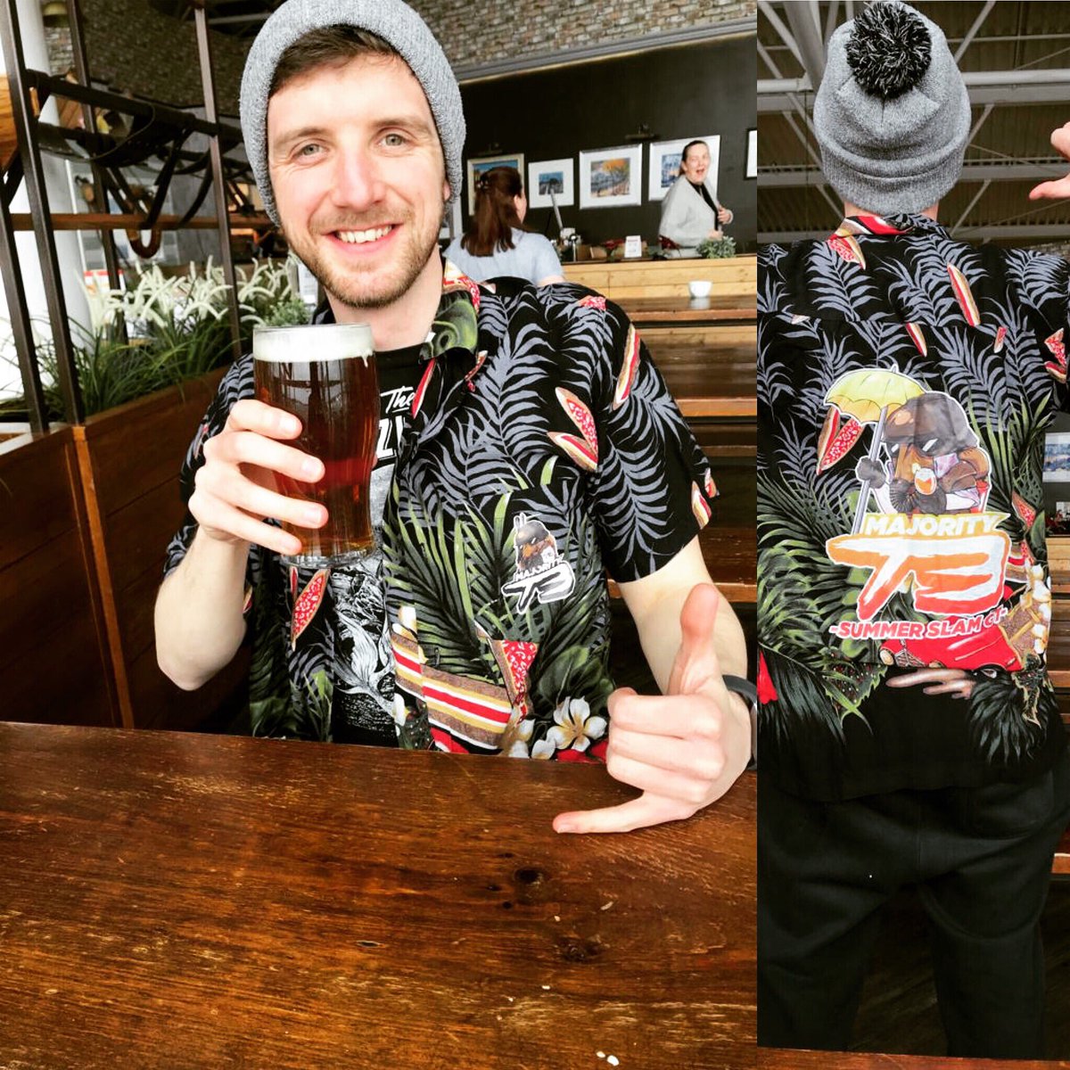 MajorityT3's tweet photo. Standard airport pint and the grand unveiling of the Summer Slam GT ad campaign! Tickets available now! Get in contact or search Facebook, See you at the SN GT!  @SNBattleReports #majorityt3 #ssgt2019 #snbattlereports #warmongers #warhammer40k #warhammer #warhammer40000 https://t.co/k9UJcK0kpS