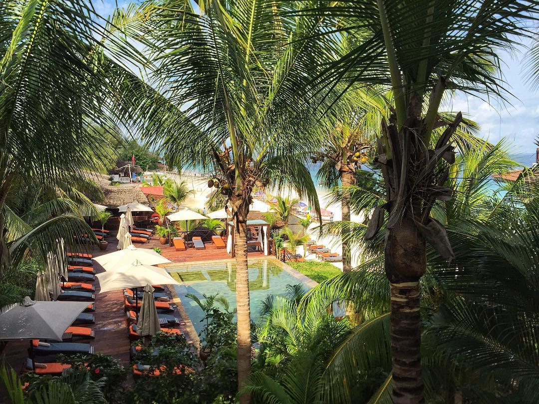 Peace &amp; tranquility down by the pool this morning, as seen through the tropical trees of our Garden View Room balcony. 🌴
📷 shir4ik_dxb_