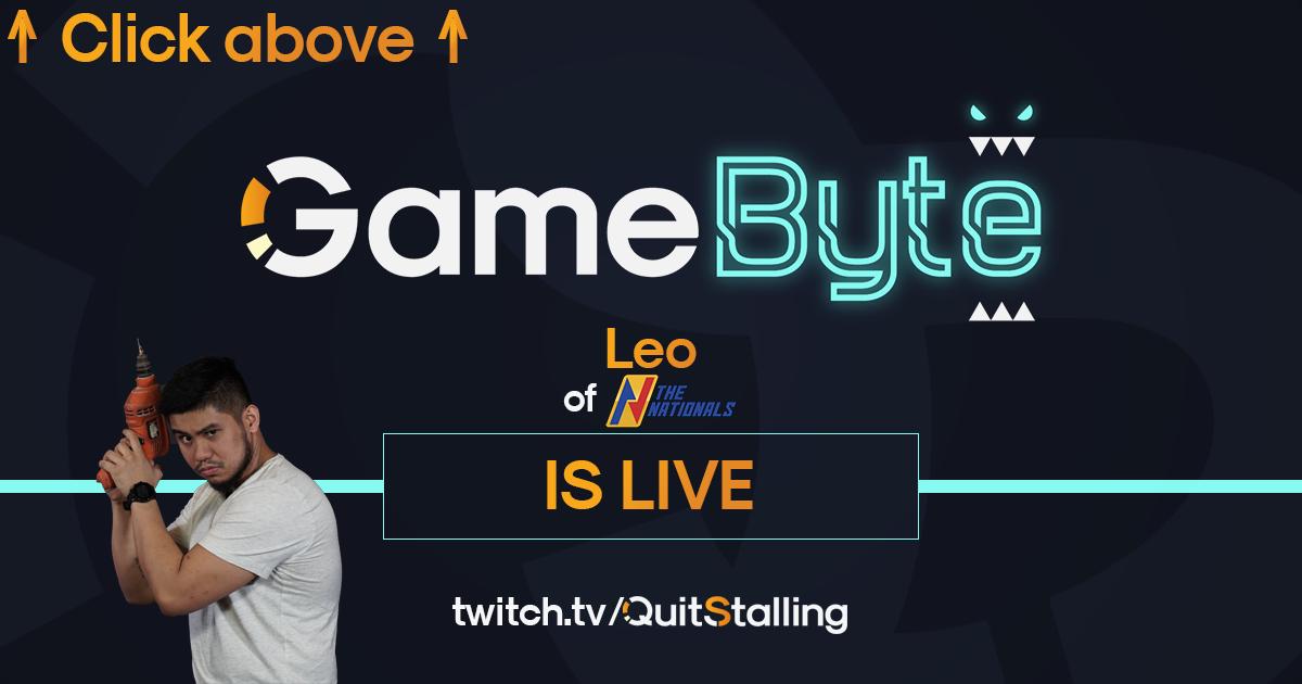 QuitStallingUS's tweet photo. #Live
We've got @DJLeoGaming of @BrenterTV, @Sports5PH, and @PhNationals on #GameByte tonight!
https://t.co/Cgloq5H6Hs https://t.co/rvJfdBDHld