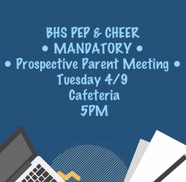 See you and your parent/guardian Tuesday, April 9th in the BHS Cafeteria! 💙 #goknights