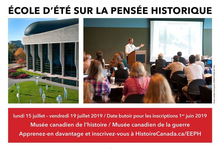 HistoireCanada (@histoirecanada) on Twitter photo Les inscriptions sont maintenant ouvertes pour l'Institut d'été sur la pensée historique de 2019 qui aura lieu à <a href="/MusCanHistoire/">Musée canadien de l’histoire</a> et <a href="/MusCanGuerre/">Musée de la guerre</a> du 15-19 juillet prochain. La thématique de cette année est: «Penser historiquement à l’histoire inclusive.» ow.ly/vy1P30odvfC Les inscriptions sont maintenant ouvertes pour l'Institut d'été sur la pensée historique de 2019 qui aura lieu à <a href="/MusCanHistoire/">Musée canadien de l’histoire</a> et <a href="/MusCanGuerre/">Musée de la guerre</a> du 15-19 juillet prochain. La thématique de cette année est: «Penser historiquement à l’histoire inclusive.» ow.ly/vy1P30odvfC