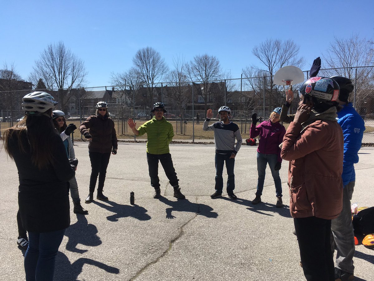 biketoschoolTO's tweet photo. Our Cycling Educators are in Day 1 of training for the season. Lots of great experience in this strong and professional team. Can’t wait to start programs in @tdsb thanks to @EcoSchoolsTDSB and thanks to @ONTrillium for the last 3 years of support and reaching 37,000+ students https://t.co/CVBUyINmAN