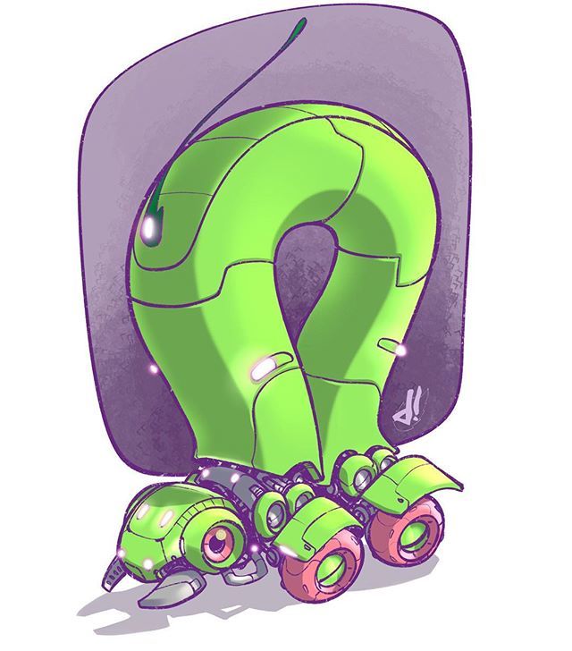 ChocolateSoop's tweet photo. Day 27 - Took inspiration from @darrenmacalvert ‘s insect bots and created a little inchworm #bend action :) Love doing the mechanical bits inside and chubby tires. @Wacom @graphixly @clipstudioofficial
-
-
-
#marchofrobots2019 #marchofrobots #drawingcha… https://t.co/xVc2moImup https://t.co/xv2WIhLGQx