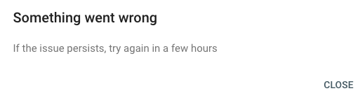 SolutionChicago's tweet image. Anyone else today? Google Search Console: "Something went wrong. It the issue persists, try again in a few hours."
#google #www #googlewebmastertools #googlewebmaster #searchconsole #googlesearchconsole