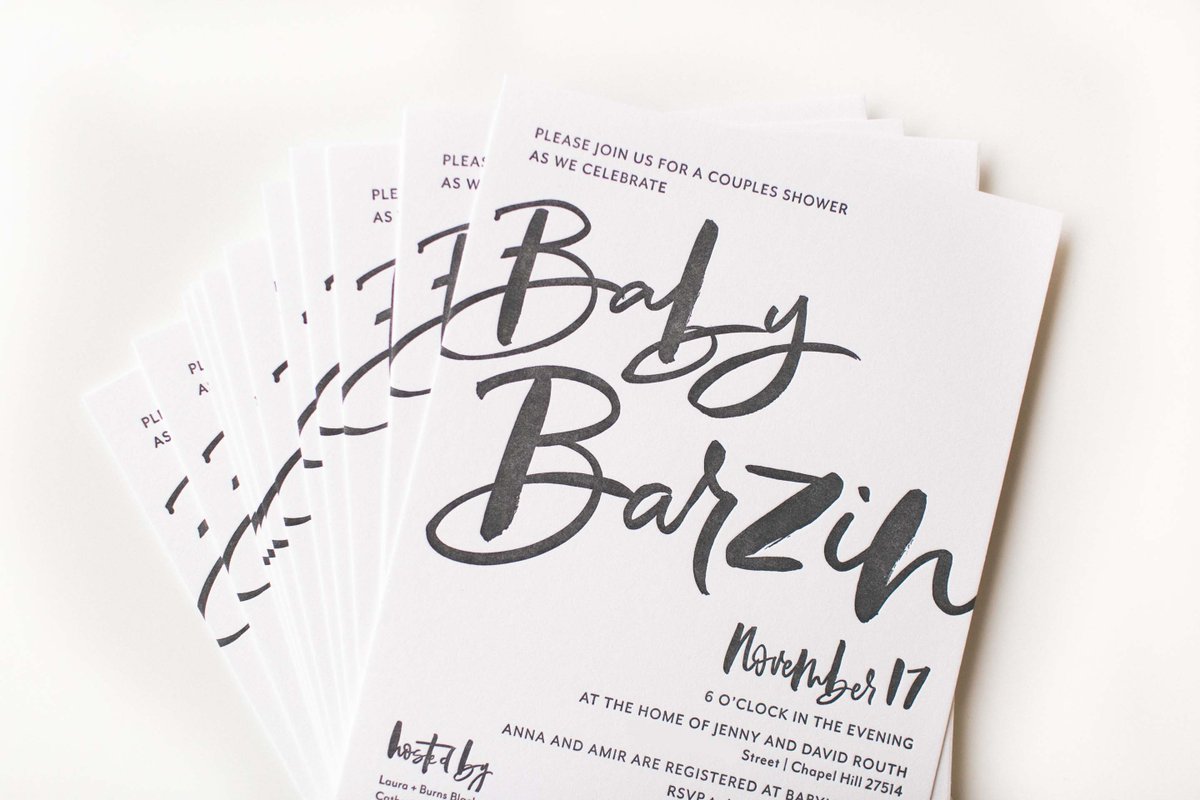 Featured on <a href="/beautifulpaper/">Nole Garey</a> recently, an oh-so special invitation for my best friend's baby shower: ohsobeautifulpaper.com/2019/03/eclect…