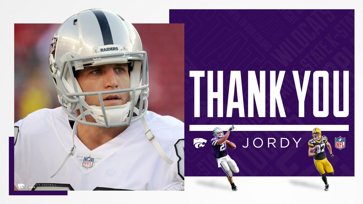 KStateFB's tweet image. An end to a great career for a #KStateFB legend. Thanks, Jordy!

#ThankYouJordy