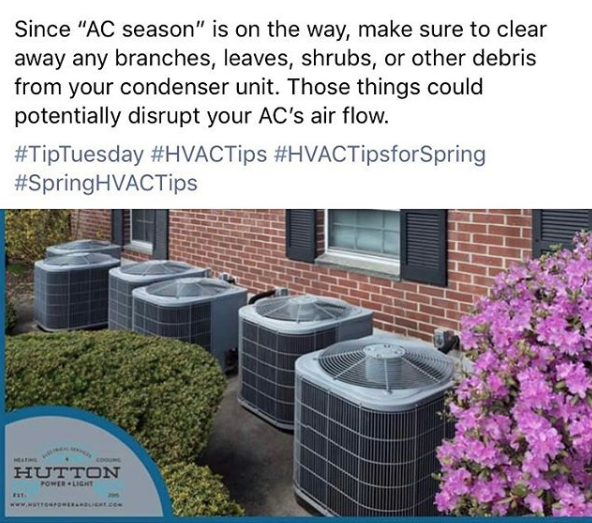 HuttonPower's tweet image. Follow us for more 
SPRING HVAC TIPS
to keep your AC working great!
🌤
🌬
🍃
🍂
🍁
🌸
.
#springhassprung 
#springcleaning
#hvacmaintenance 
#hvacrepair
#EmergencyHVACRepair 
#hvaccontractor
#homeowner 
#homeownerproblems 
#chesapeakemoms 
#chesapeakehomes 
#hamptonroadsbusiness