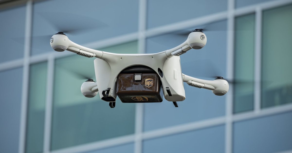 FlashTweet's tweet photo. 9️⃣[#Robot] #UPS utilise des #drones pour livrer des fournitures médicales entre les hôpitaux https://t.co/stB4sFRHAn v/ @CNBC

#FlashTweet 

#Robot #Drone #TransfoNum #MedTech #HealthTech #Delivery #AI https://t.co/7ugEIS8SFQ