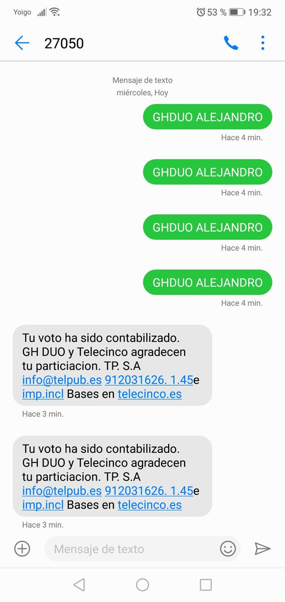 +4 votos para expulsar a Alejandro
#200SpraysEnLaCara