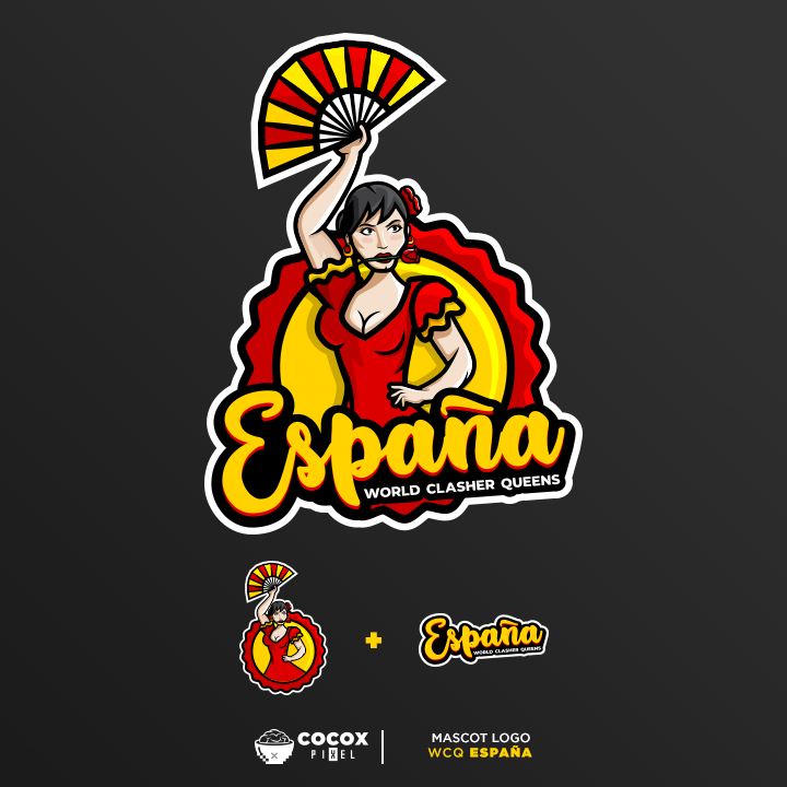 Esta vez presentando el Mascot Logo para las nenas de <a href="/ClasherQueens/">World Clasher Queens</a> España 🇪🇸 olé 💋🌹