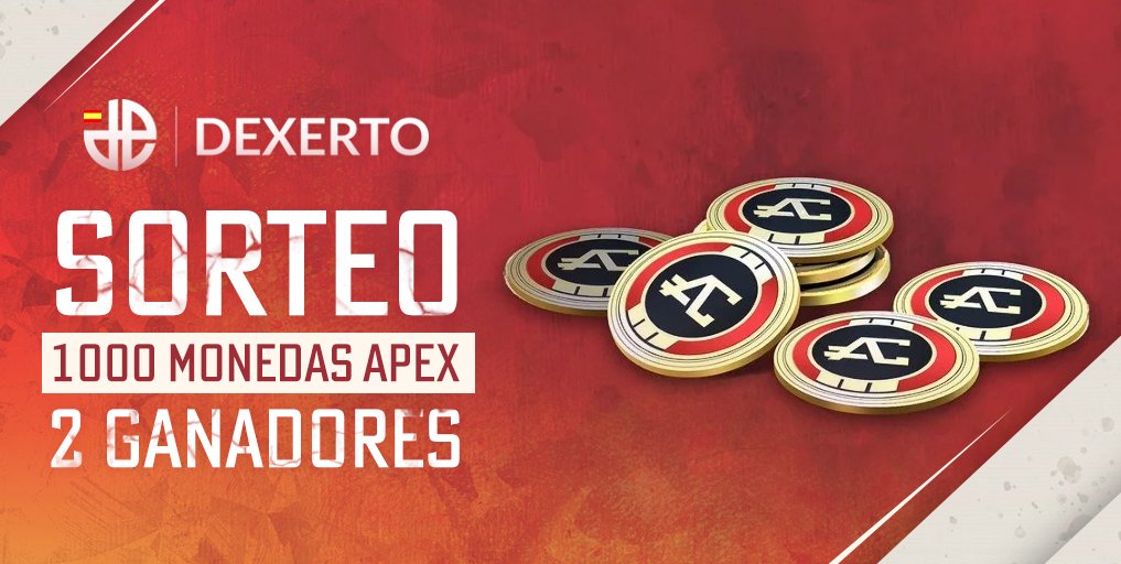 🎁#SORTEO 2.000 Monedas Apex #ApexLegends 🎁

¡#RT y #Follow <a href="/PlayApexES/">PlayApex ES</a> y <a href="/DexertoES/">Dexerto.es</a>! 

🔥2 GANADORES🔥 

Fin del sorteo 02/04