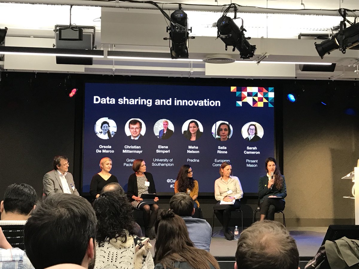 AndrewMcMillan7's tweet image. Sarah Cameron of @Pinsent_Masons explains that the role of lawyers is to facilitate data strategies rather than to act as blockers. @DataPitchEU #datapitch @ODIHQ